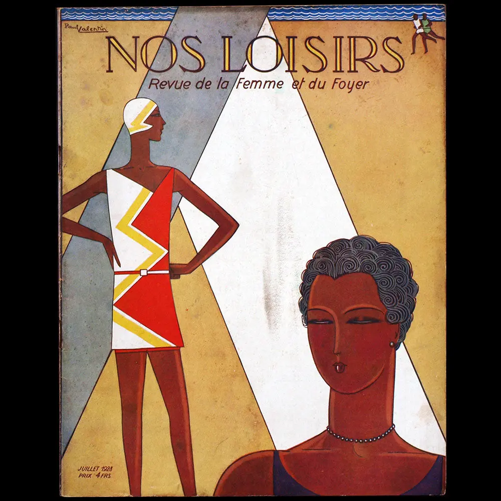 Nos Loisirs, (Juillet 1928), Couverture De Paul Valentin 1