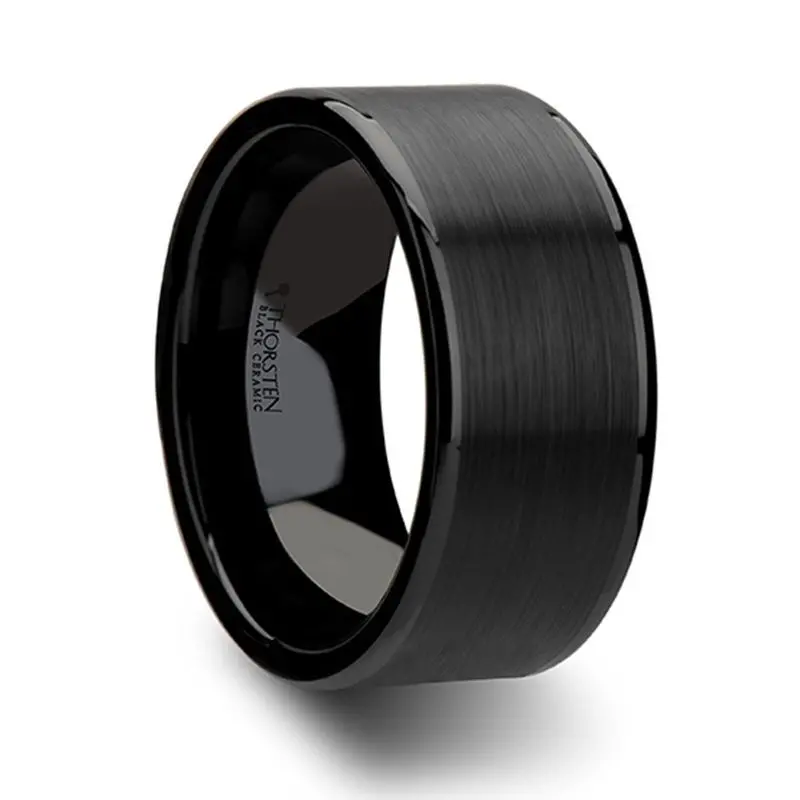 Octavius | Ceramic Ring Flat Black 1