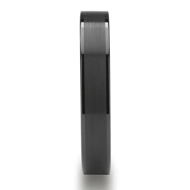 Octavius | Ceramic Ring Flat Black 2