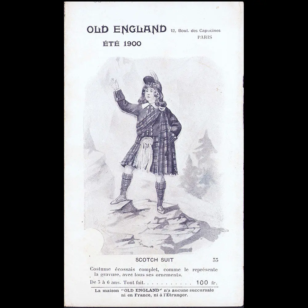 Old England, Saison D'eté 1900 1