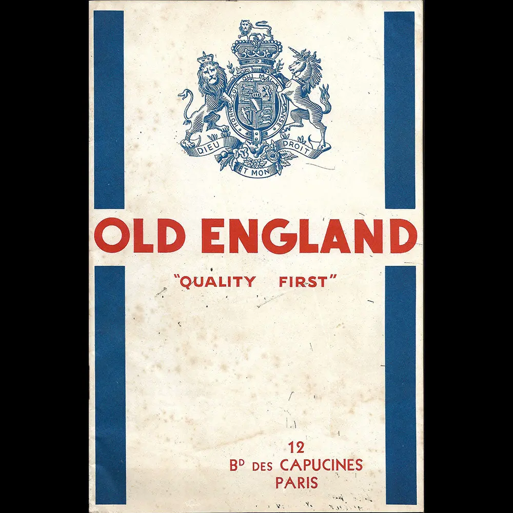 Old England - Catalogue Nouveautés Pour L'hiver (1930S) 1
