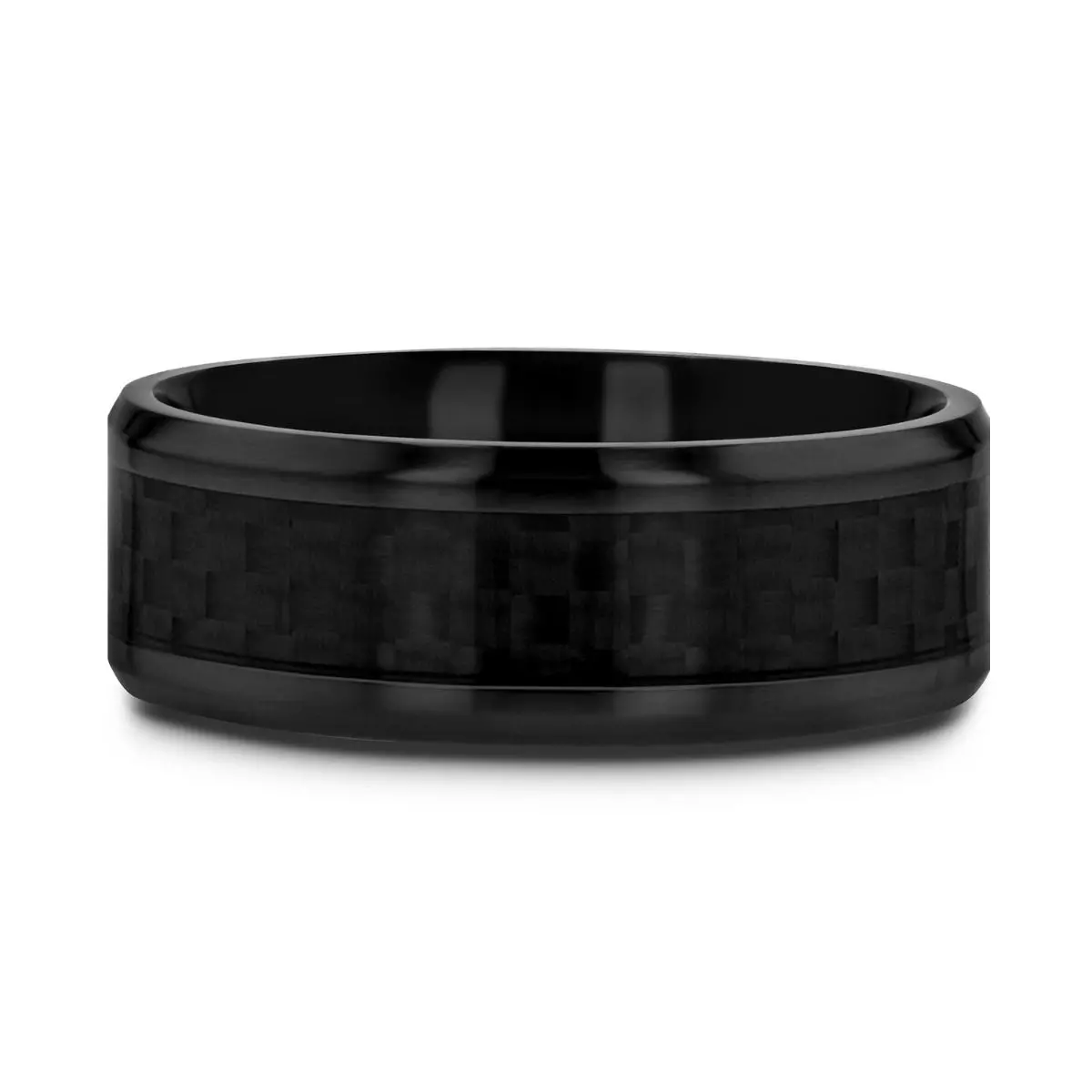 Oxyn | Black Titanium Ring, Black Carbon Fiber 3