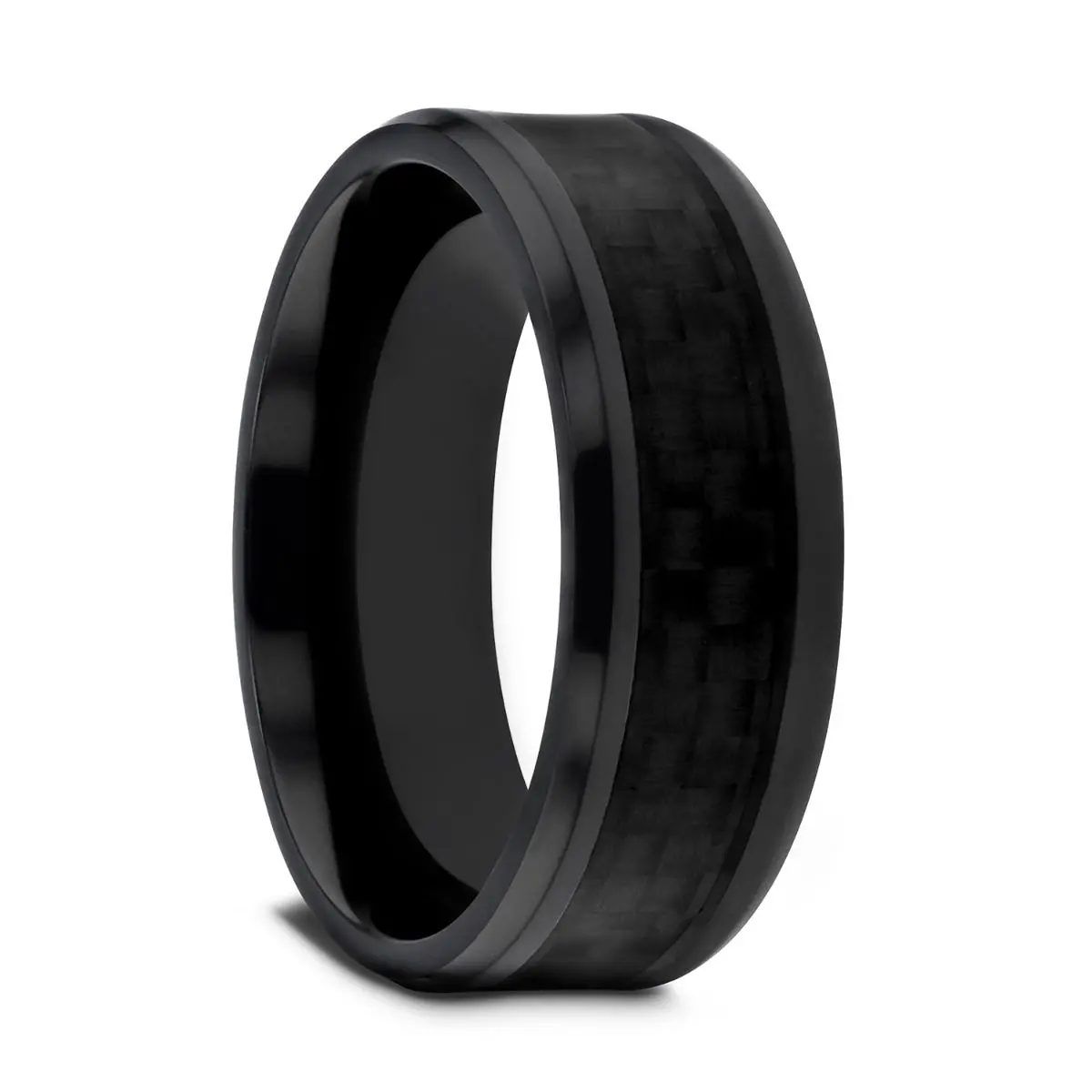 Oxyn | Black Titanium Ring, Black Carbon Fiber 1