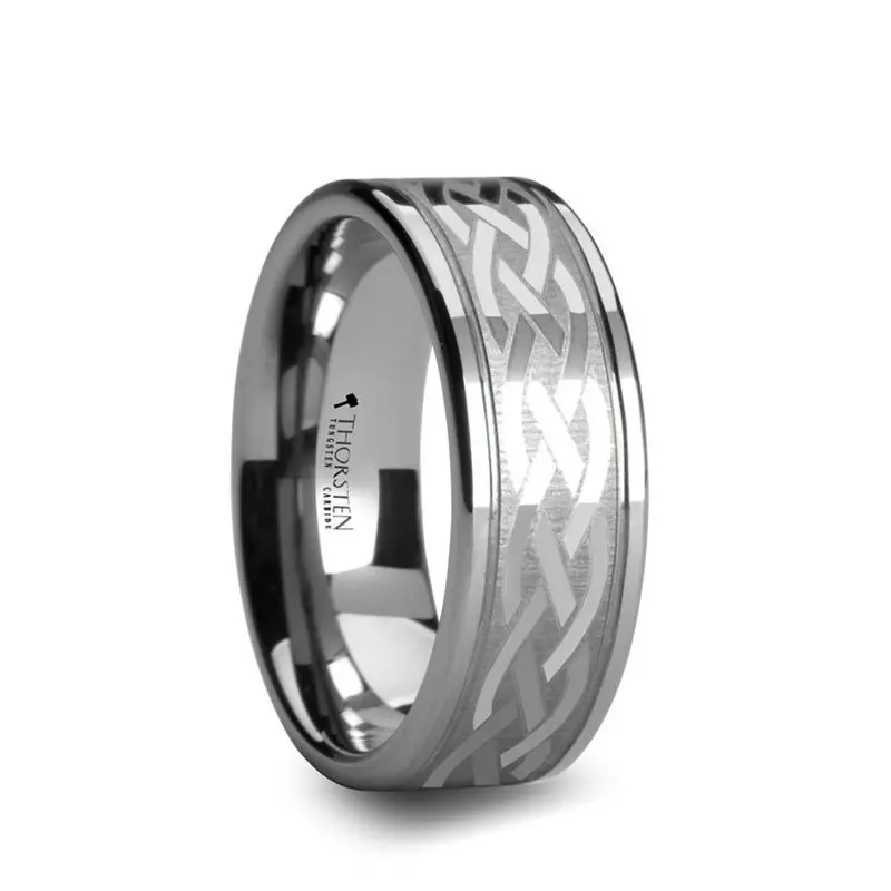 Paetus | Tungsten Ring Flat Dual Offset Groove 1