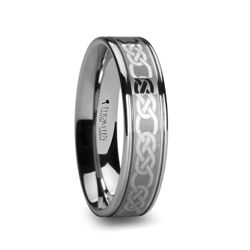 Palatine | Tungsten Ring Celtic Pattern 1