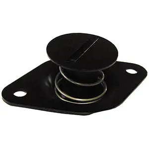 Behrents Dzus Button, 7/16" X 0.500" - Black, 10 Pack 1