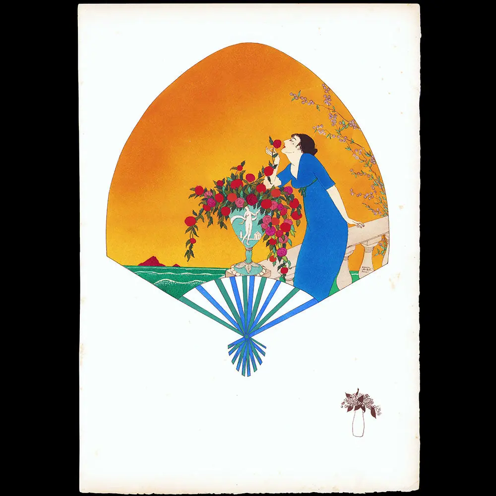 Paul Iribe - L'occidentale, Planche De L'eventail Et La Fourrure Chez Paquin (1911) 1