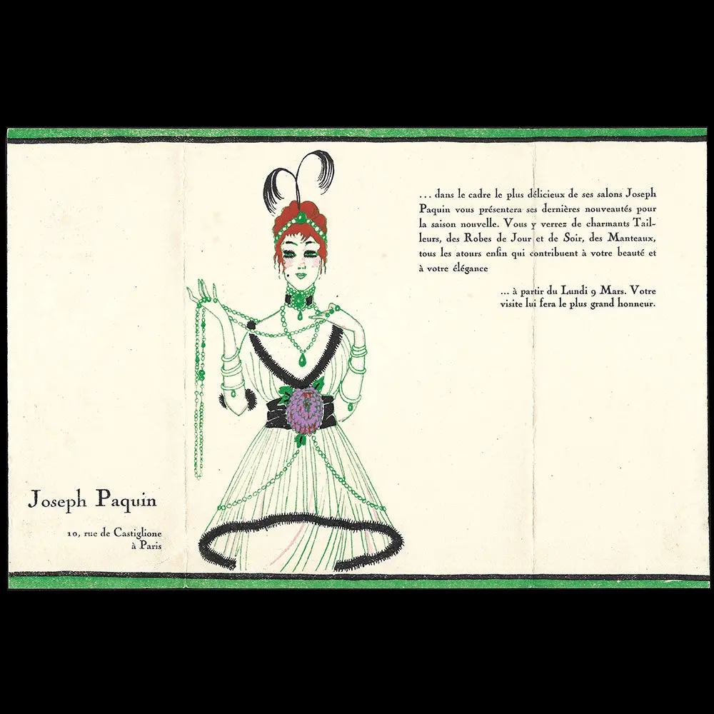 Joseph Paquin - La Parisienne Vous Annonce, Invitation (1914) 2