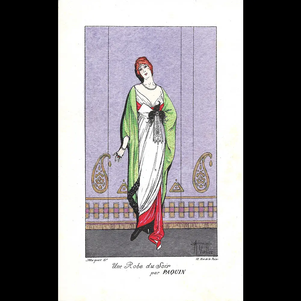 Paquin - Une Robe Du Soir Par Armand Vallée (1913) 1