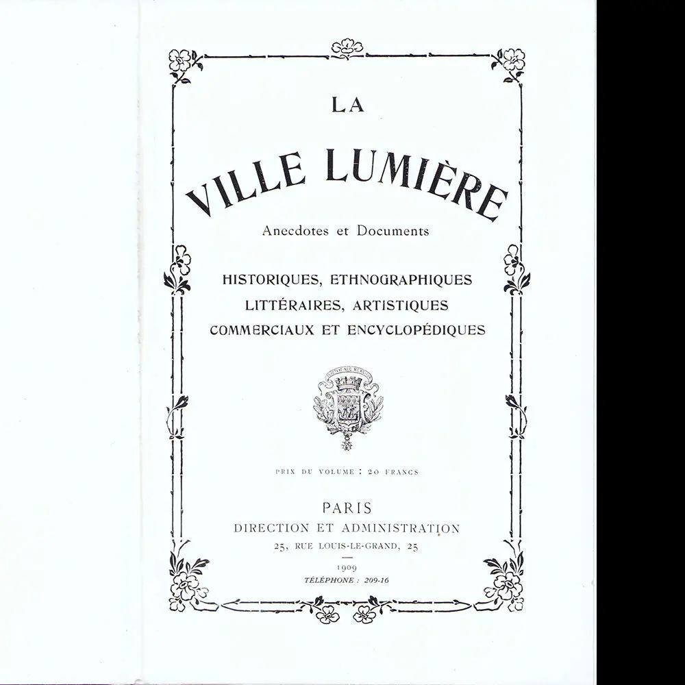 Paris, La Ville Lumière (1909) 2