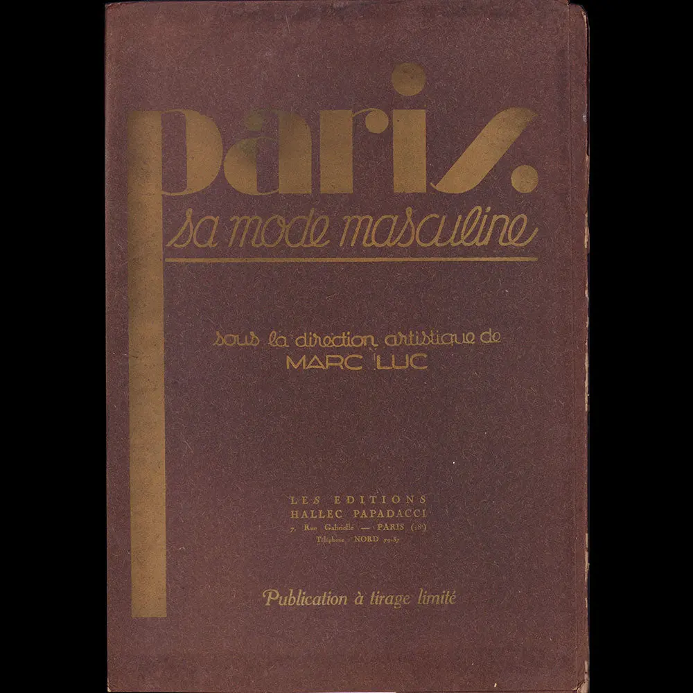Paris, Sa Mode Masculine, Été 1932 1