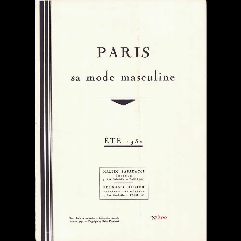 Paris, Sa Mode Masculine, Été 1932 2