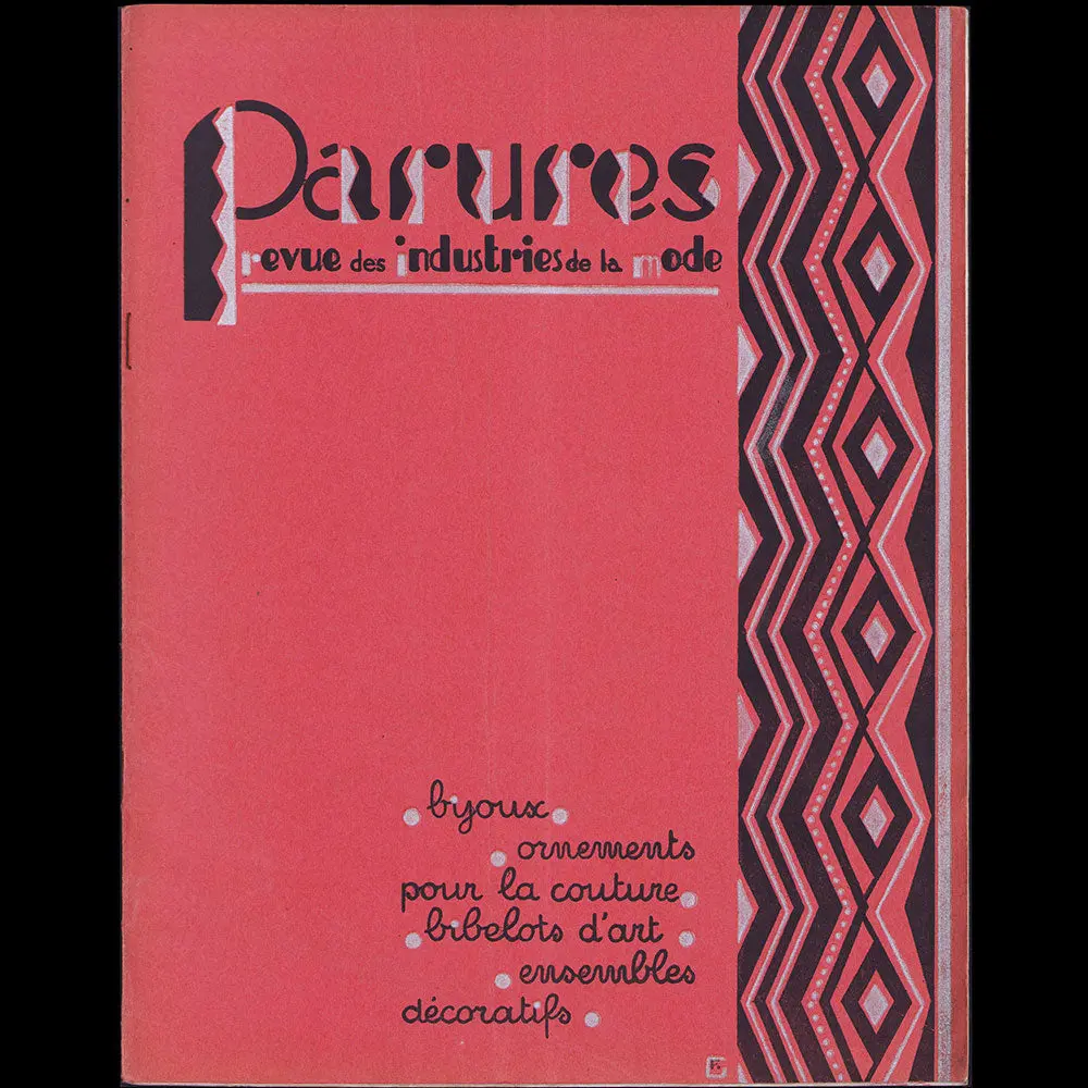 Parures, Revues Des Industries De La Mode, N°17, Décembre 1927 1