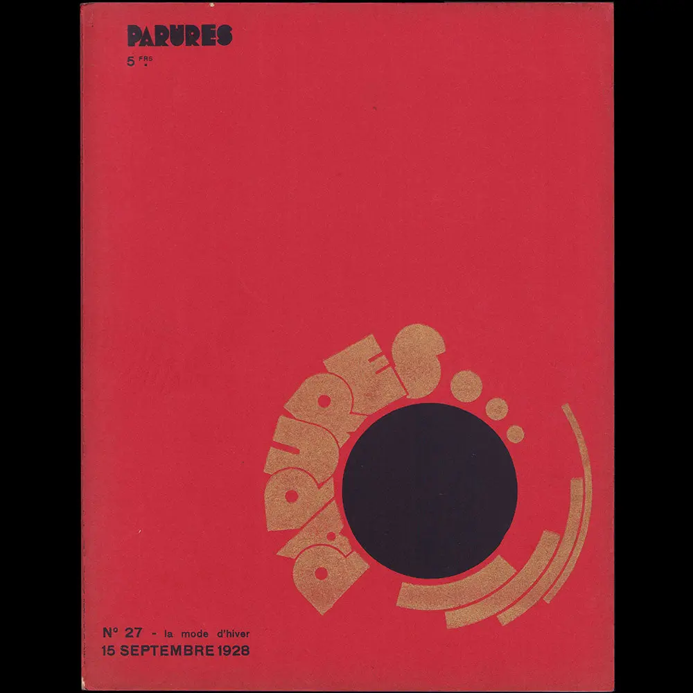 Parures, Revues Des Industries De La Mode, N°27, 15 Septembre 1928 1