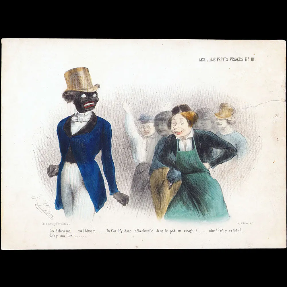 Les Jolis Petits Visages, N°10, Caricature De Jules Platier (Circa 1840) 1