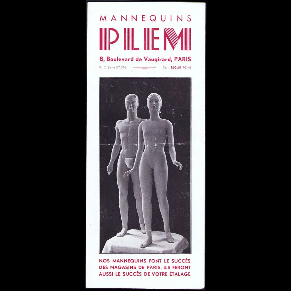 Plem - Document Publicitaire De La Maison De Mannequins, Boulevard Vaugirard À Paris (1930S) 1