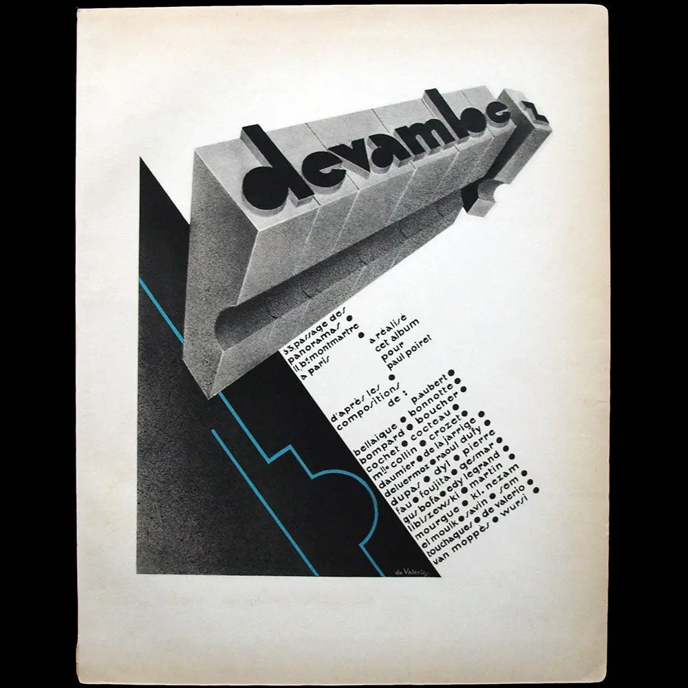 Devambez, Achevé D'imprimé Par De Valerio Pour Pan L'annuaire Du Luxe (1928) 1