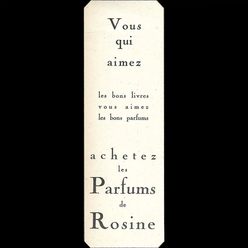Poiret - Marque Page Des Parfums De Rosine (1920S) 2