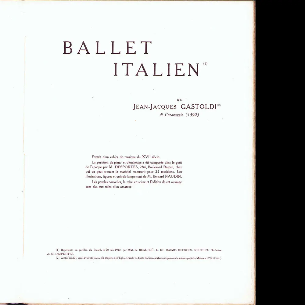 Poiret - Ballet Italien De Gastoldi (Circa 1912) 2