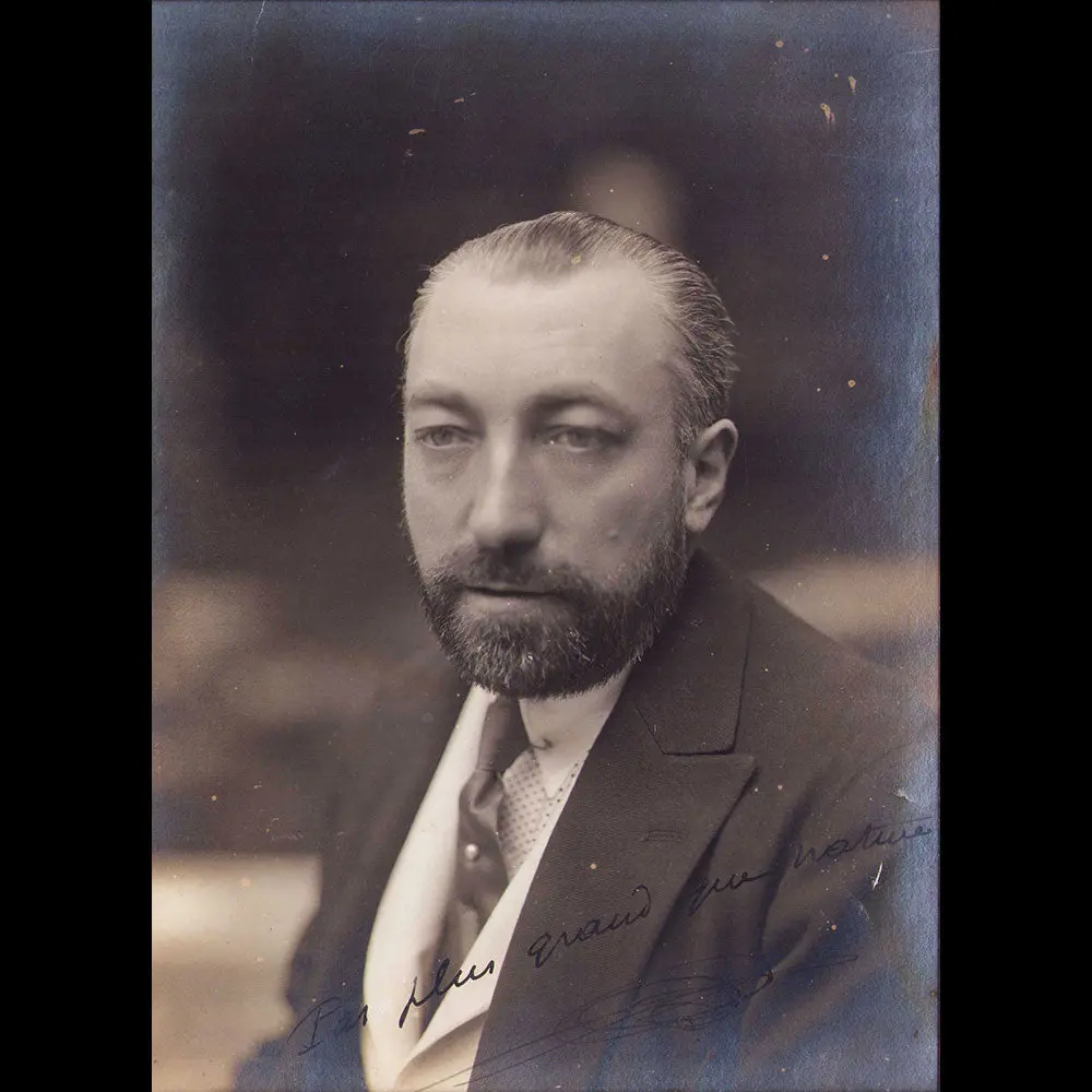 Poiret - Portrait De Paul Poiret Par Delphi, Avec Envoi (1910S) 1