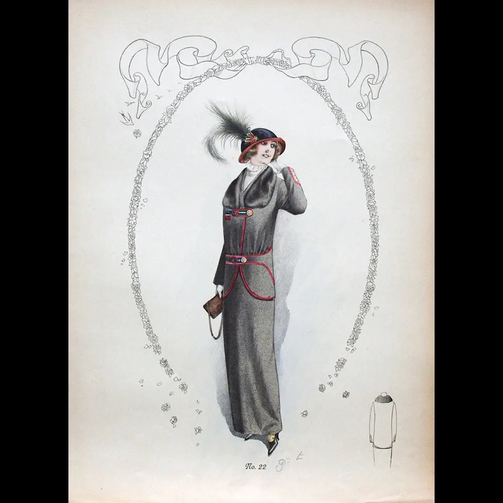 Poiret - Ensemble De 7 Gravures (Circa 1910) 1