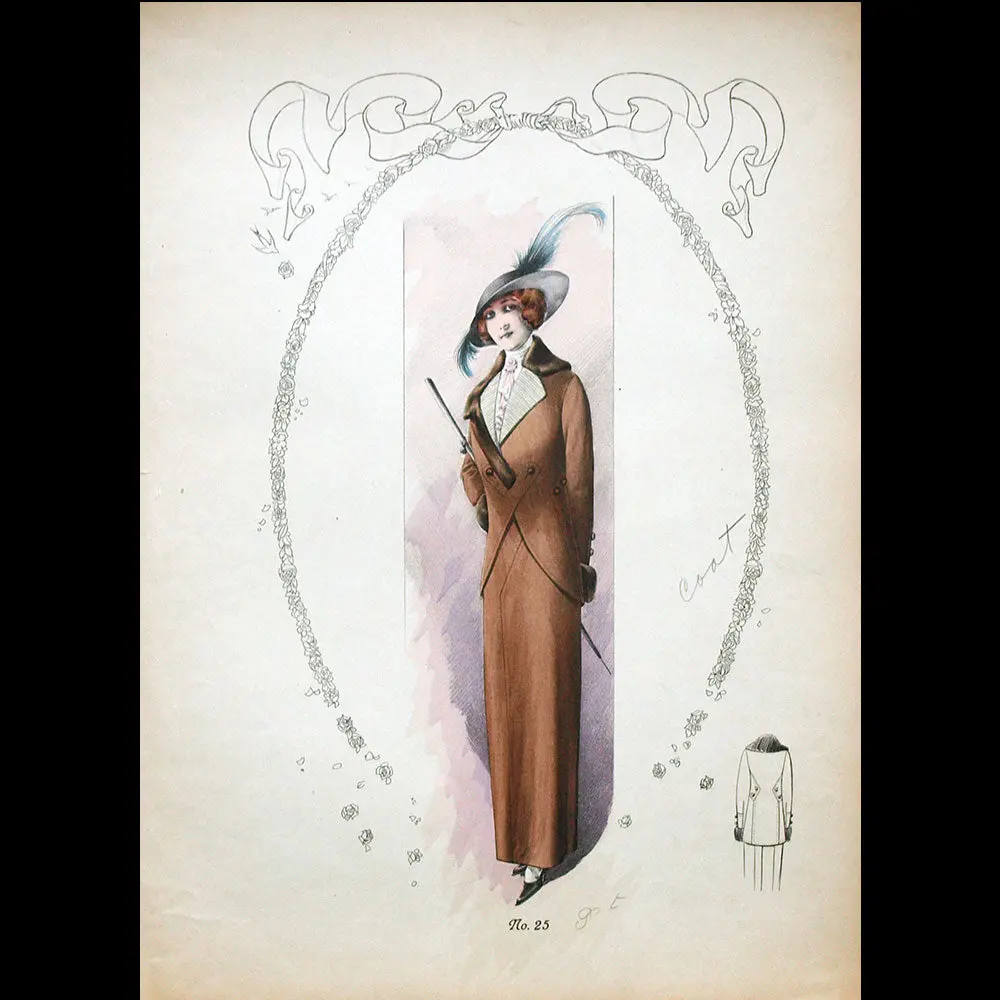 Poiret - Ensemble De 7 Gravures (Circa 1910) 2