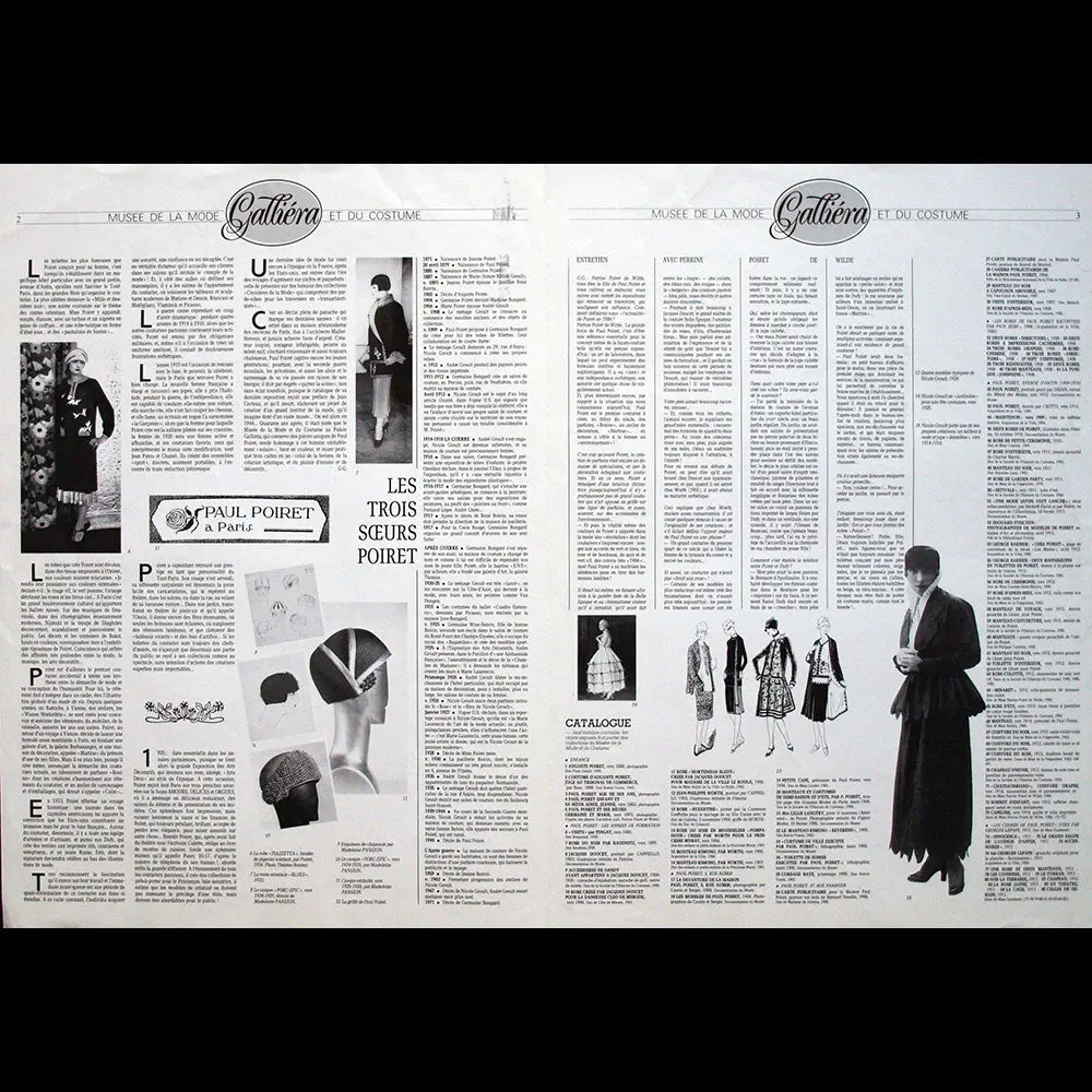 Paul Poiret Et Nicole Groult, Maîtres De La Mode Art Déco, Journal De L'exposition (1986) 2