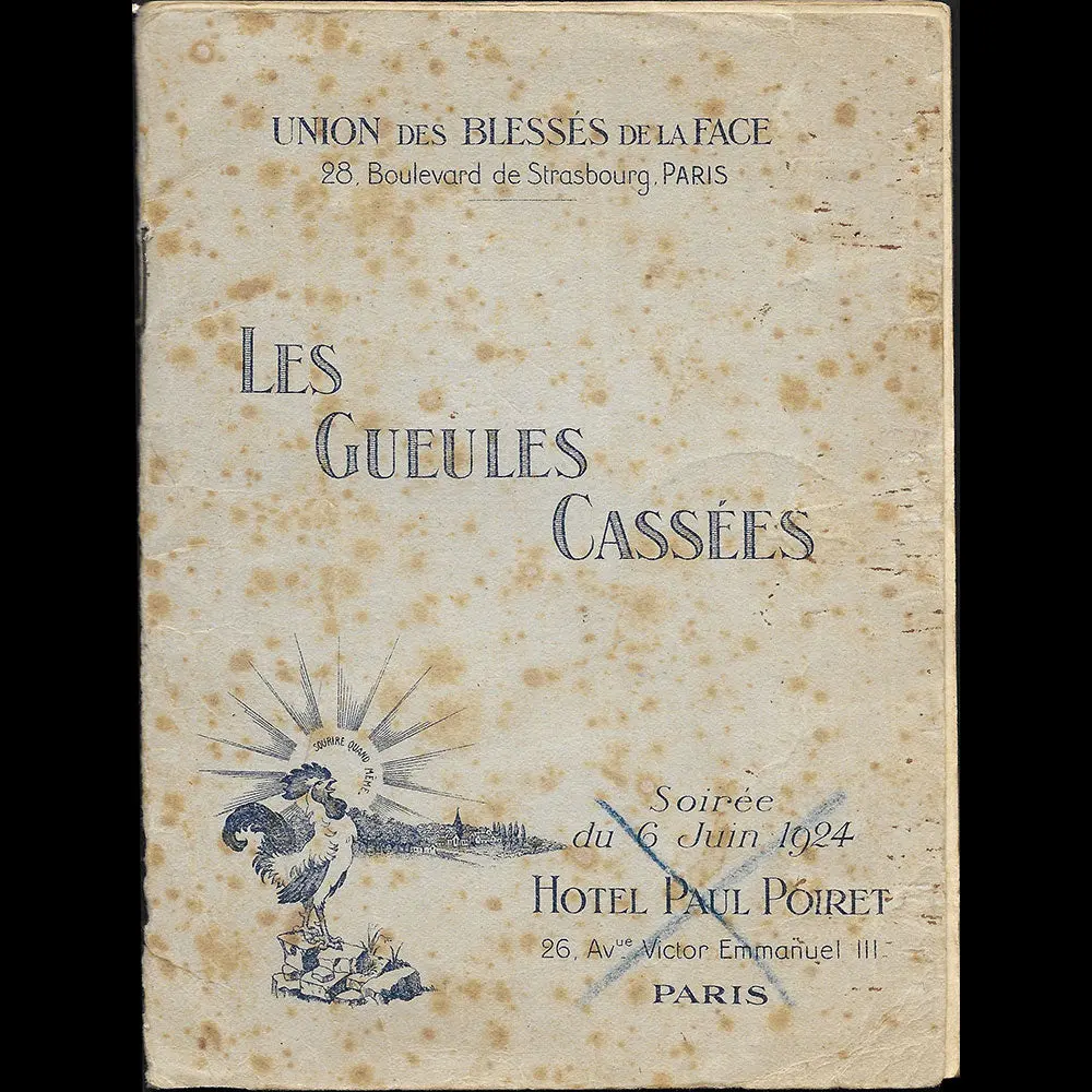 Paul Poiret - Livret De Présentation Des Gueules Cassées Pour La Soirée Du 6 Juin 1924 1