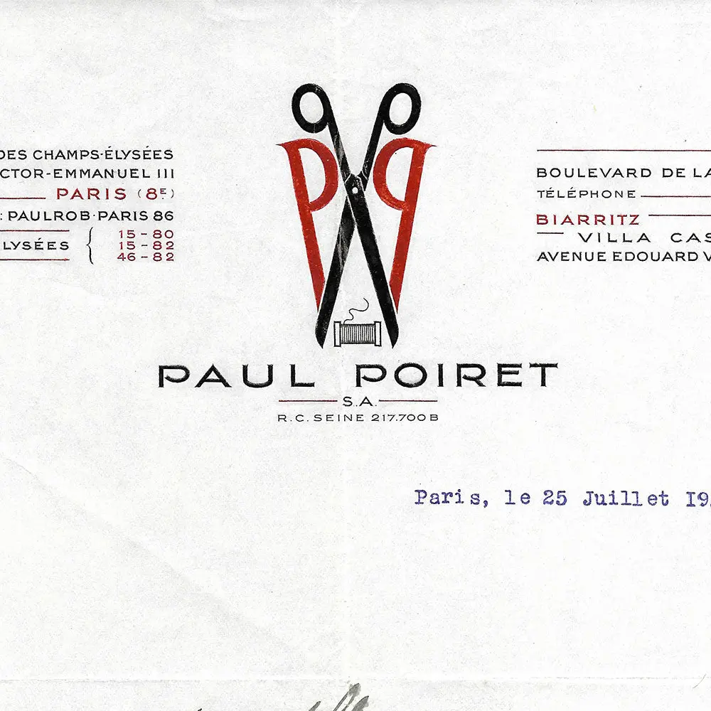 Paul Poiret - Invitation Pour La Collection Hiver 1928 2