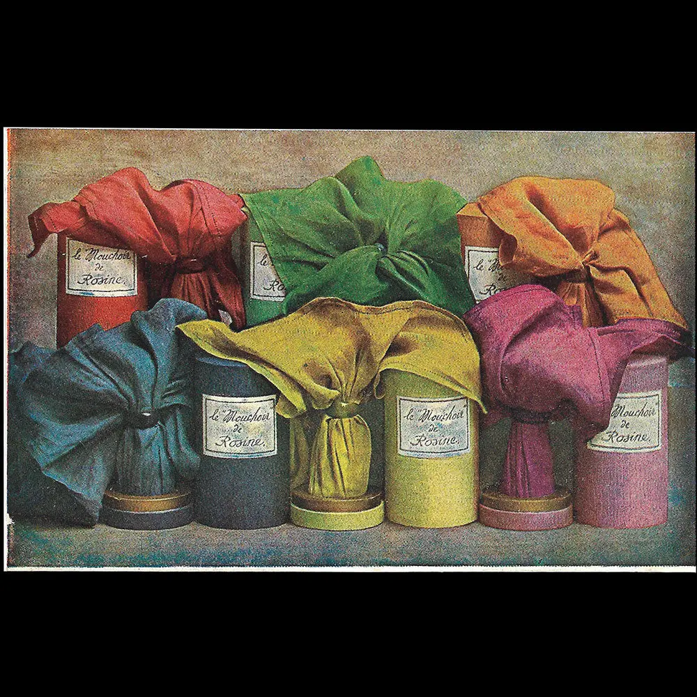 Paul Poiret - Le Mouchoir De Rosine, Carte Des Parfums De Rosine (Circa 1920) 1