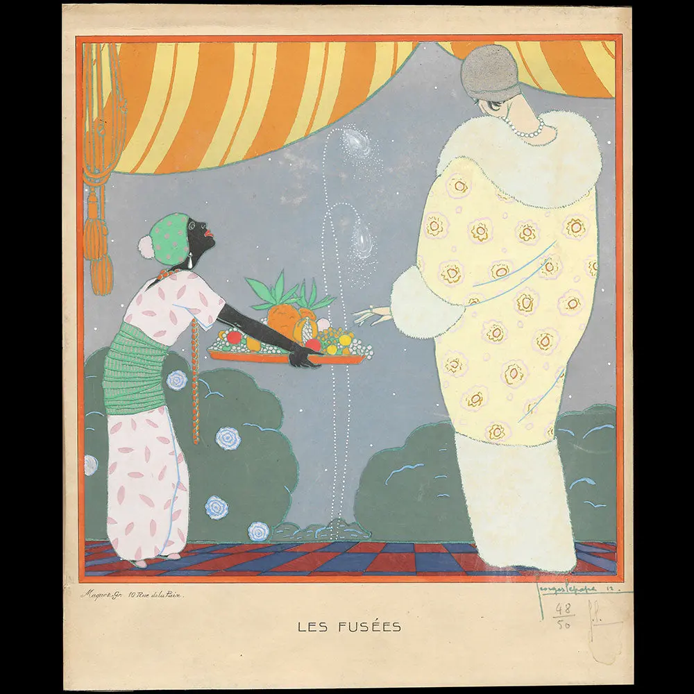 Poiret - Les Fusées, Pochoir De Georges Lepape Pour Paul Poiret (1912) 1