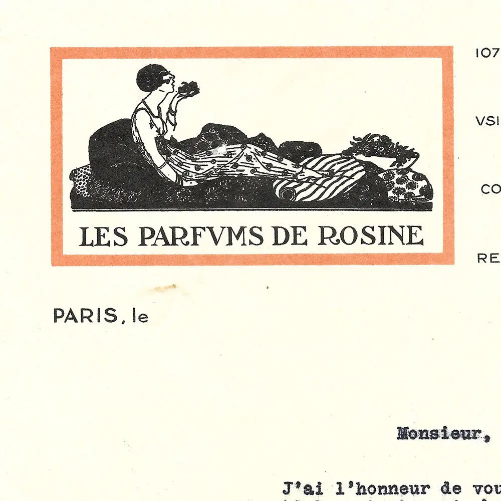 Poiret - Facture Des Parfums De Rosine Illustrée Par Georges Lepape (Circa 1920S) 2