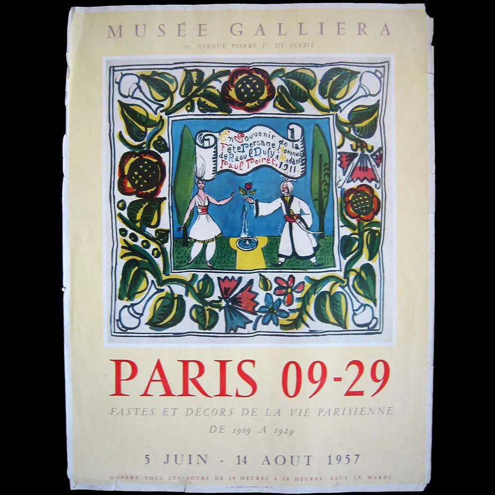 Paris 09-29, Affiche D'exposition Du Musée Galliera (1957) 1