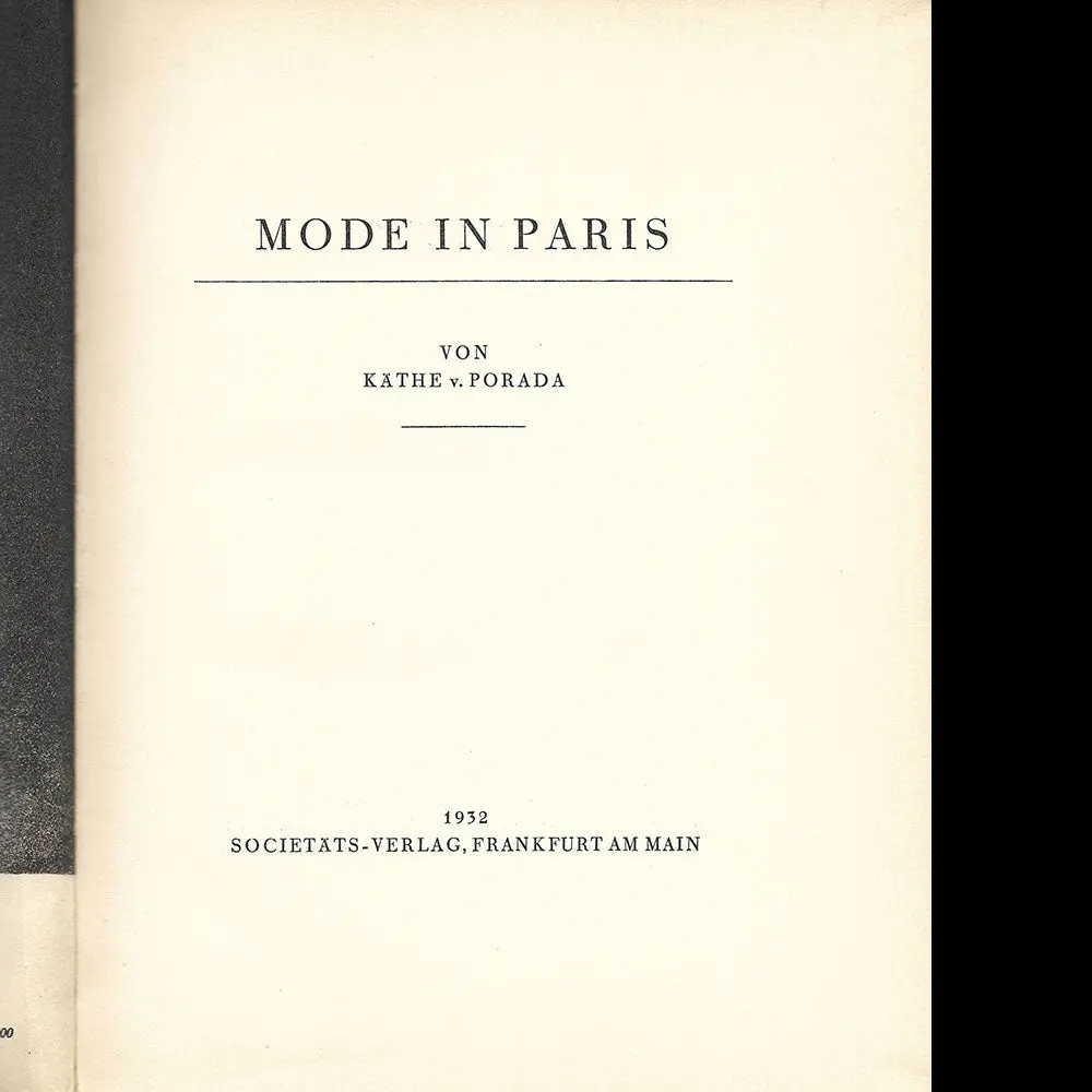 Mode In Paris Von Kathe Von Porada (1932) 2