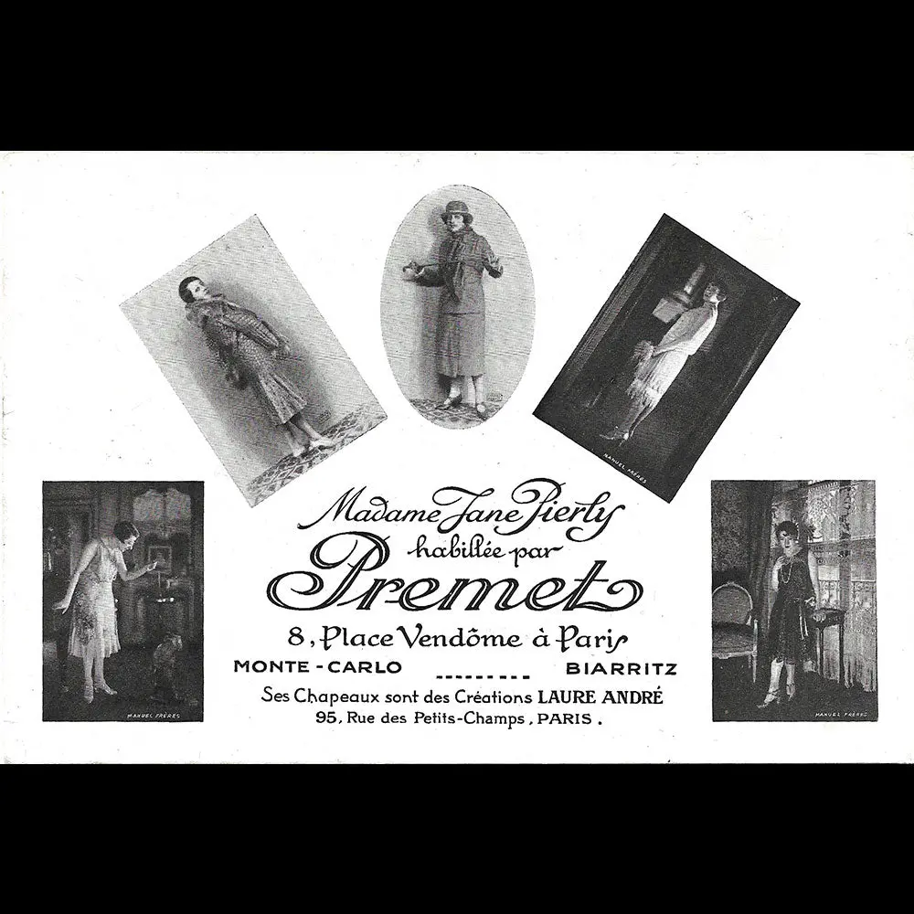 Premet - Jane Pierly Habillée Par Premet, 8 Place Vendôme, Paris (1920S) 1