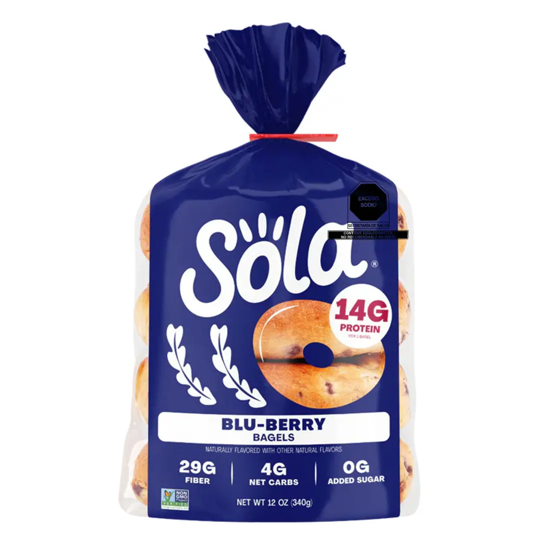 Bagel Keto Sola Sabor Mora Azul 1