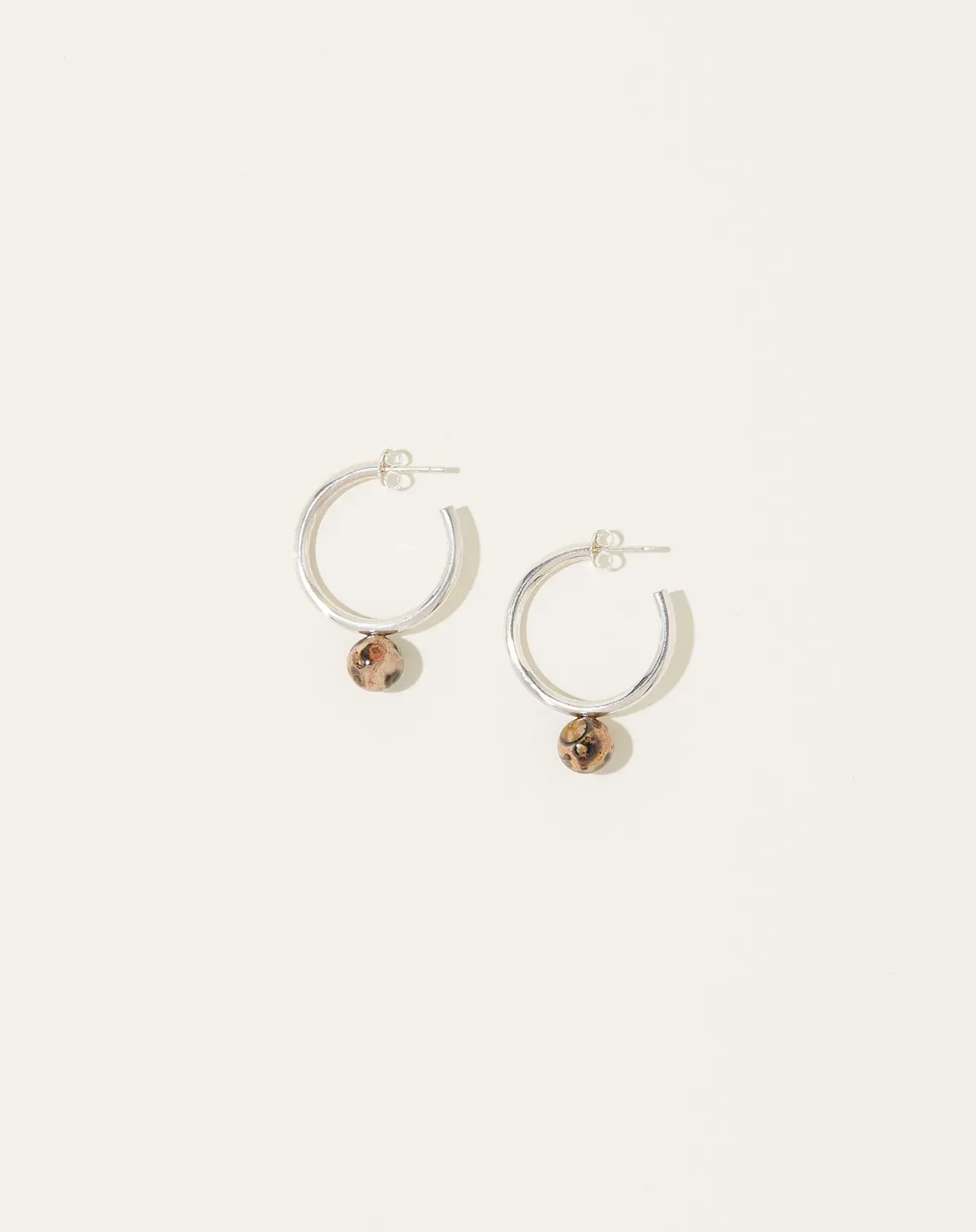 Silver Asha Earring In Jasper 1