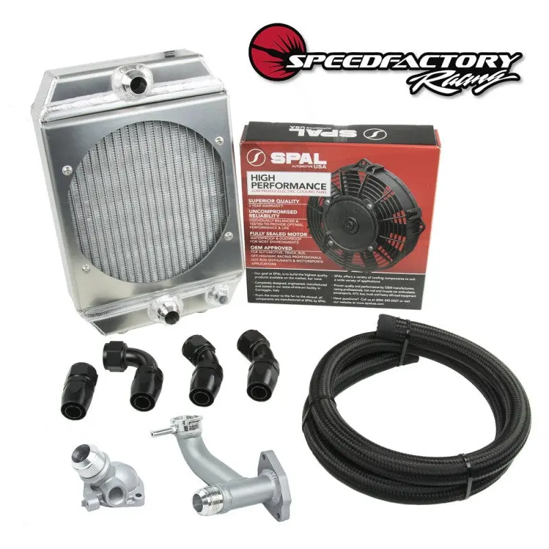 Speedfactory Race Radiator Combo Kit -16An Hose, Fittings, Fill Neck And Thermostat Housing 1