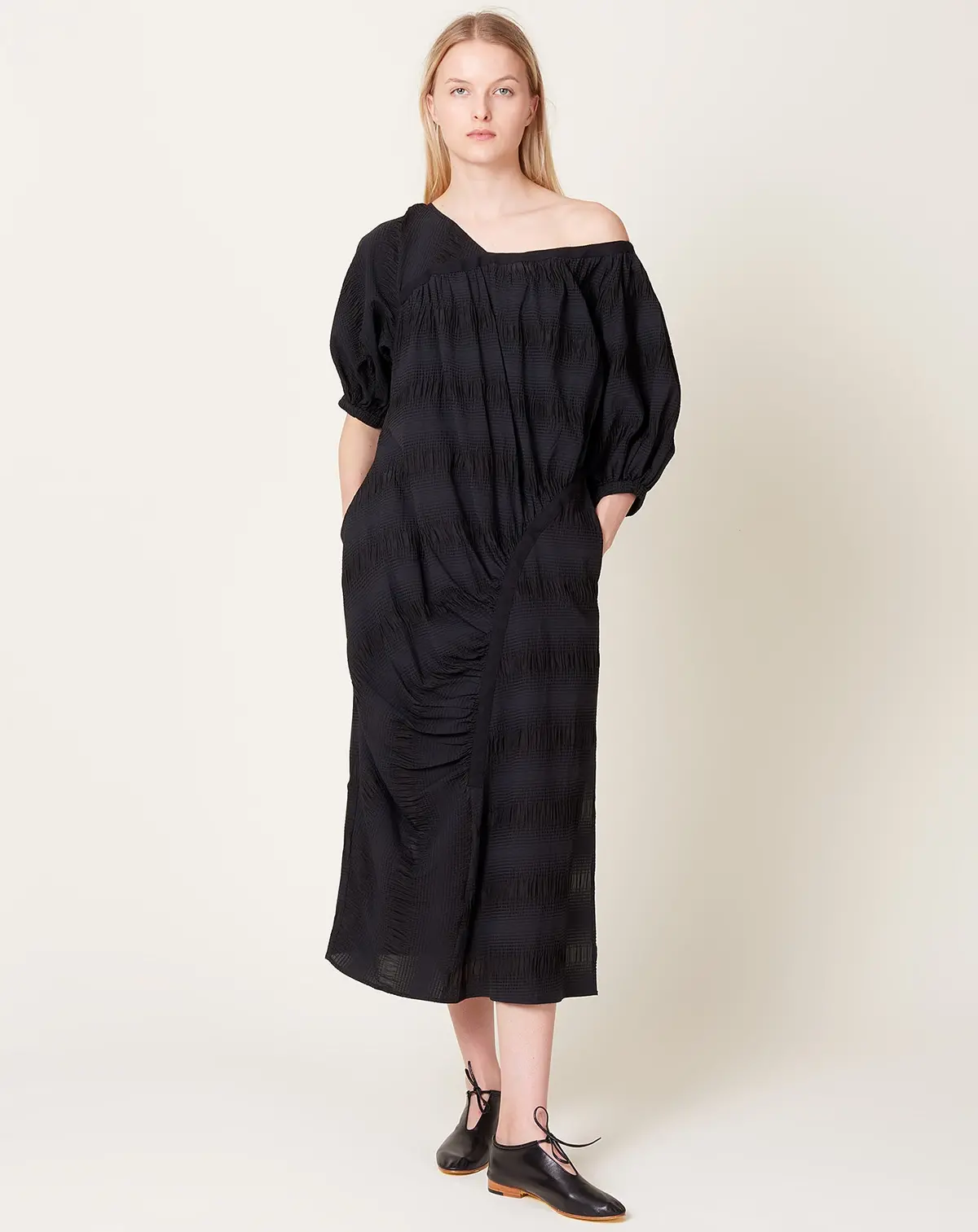 Delerium Dress In Black Pucker 1