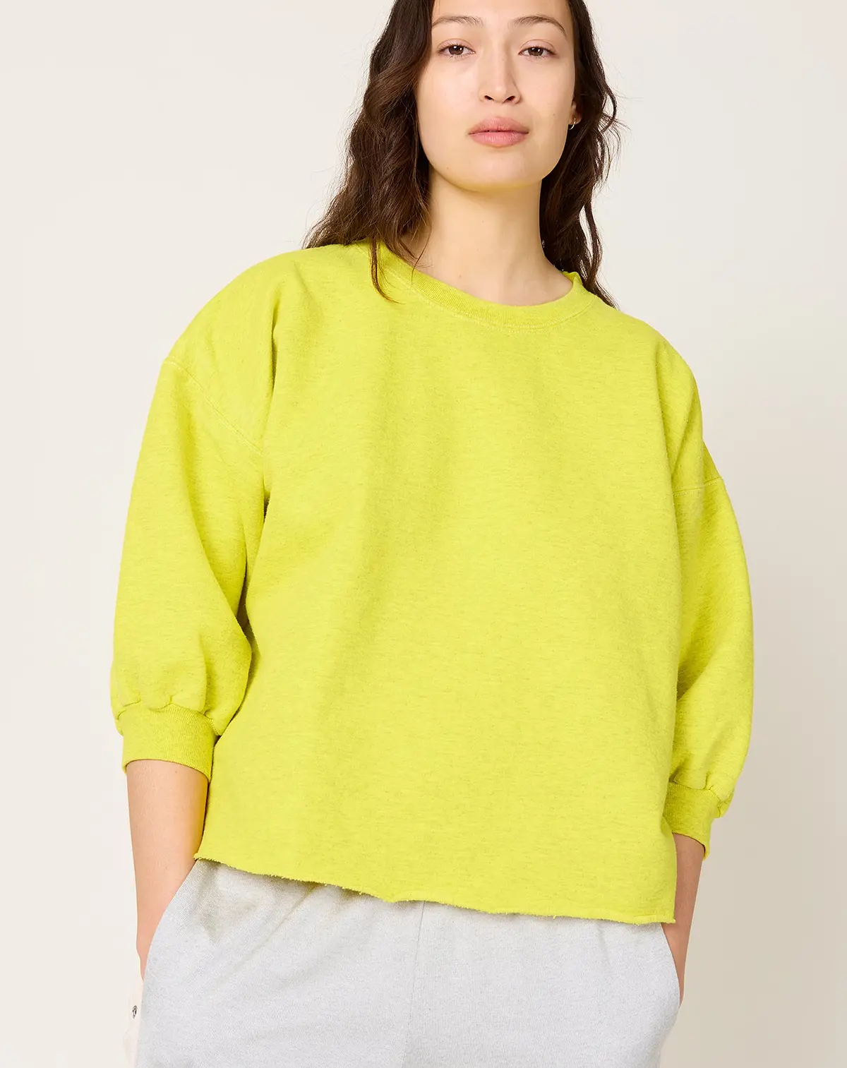 Fond Sweatshirt In Citron 1