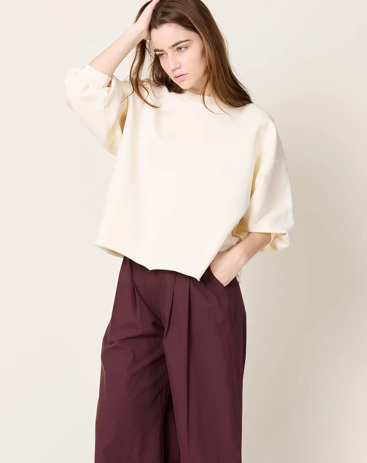 Fond Sweatshirt In Meringue 1