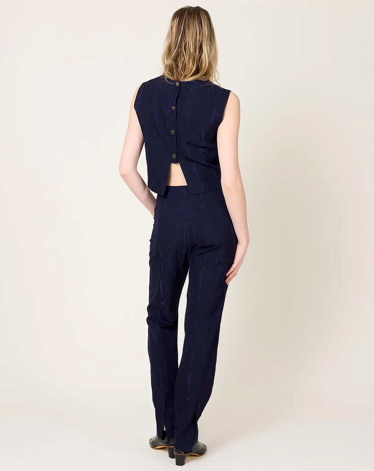 Fractal Pant In Navy Moreen 3