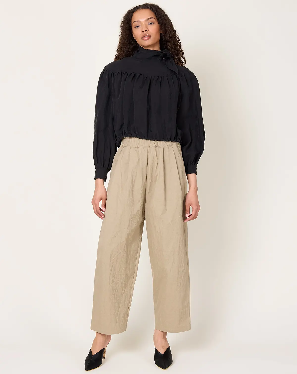 Parachute Top In Black 1