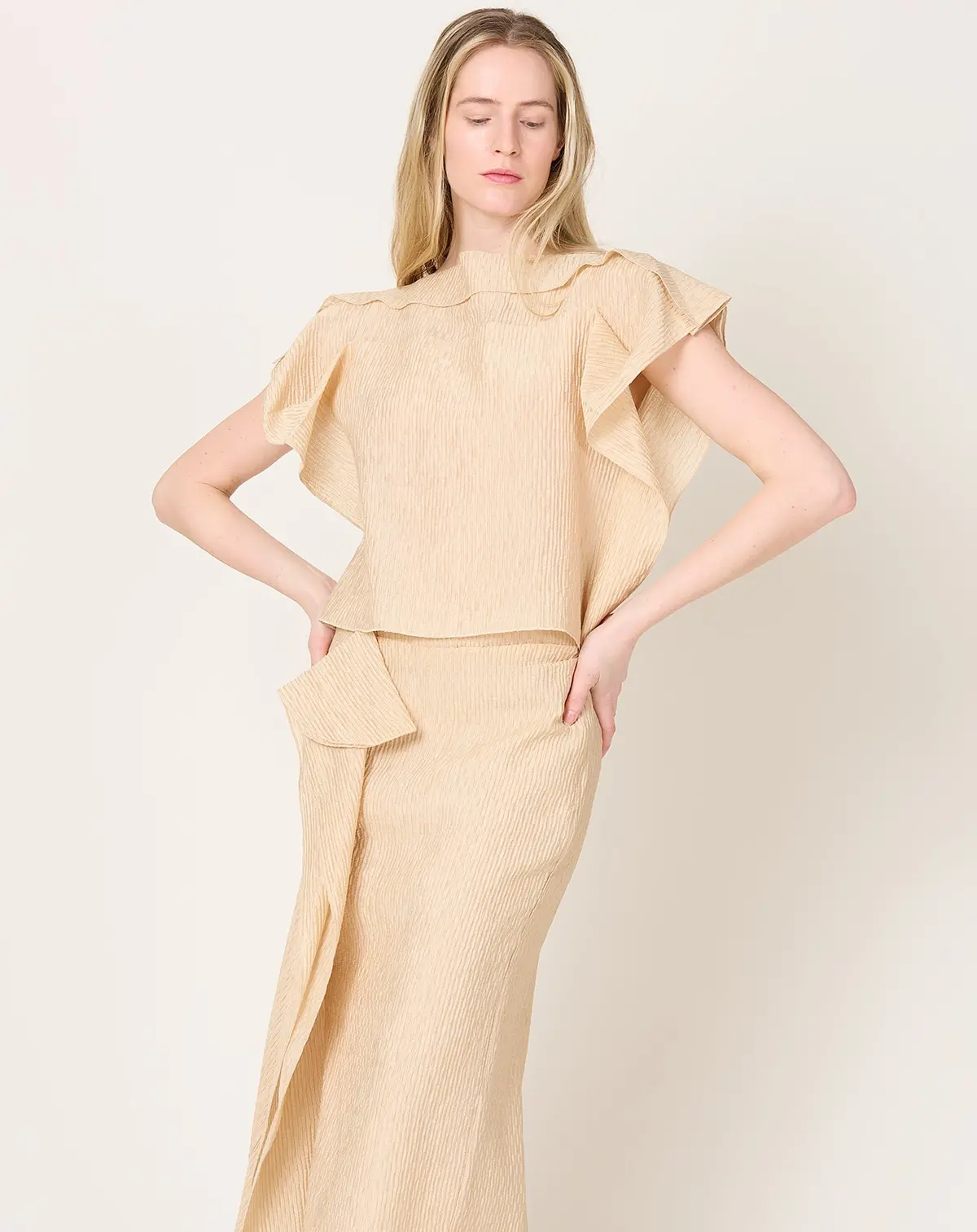 Rivera Top In Light Peach 1
