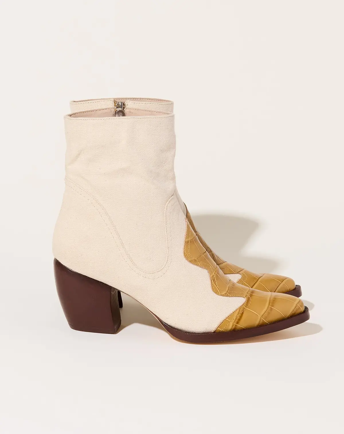 Winnie Boot In Mustard Croc 1
