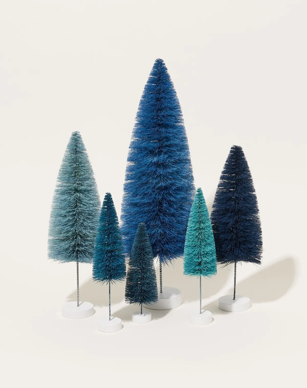 Bottle Brush Trees In Blue 1