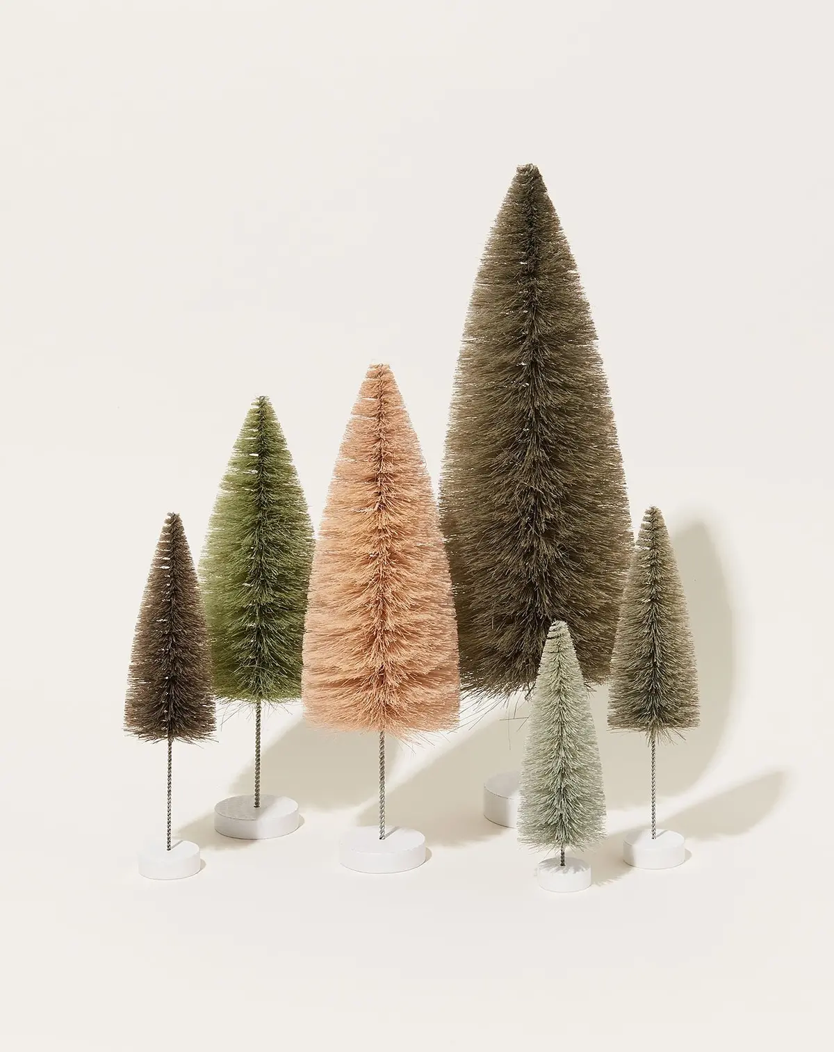 Bottle Brush Trees In Grey 1
