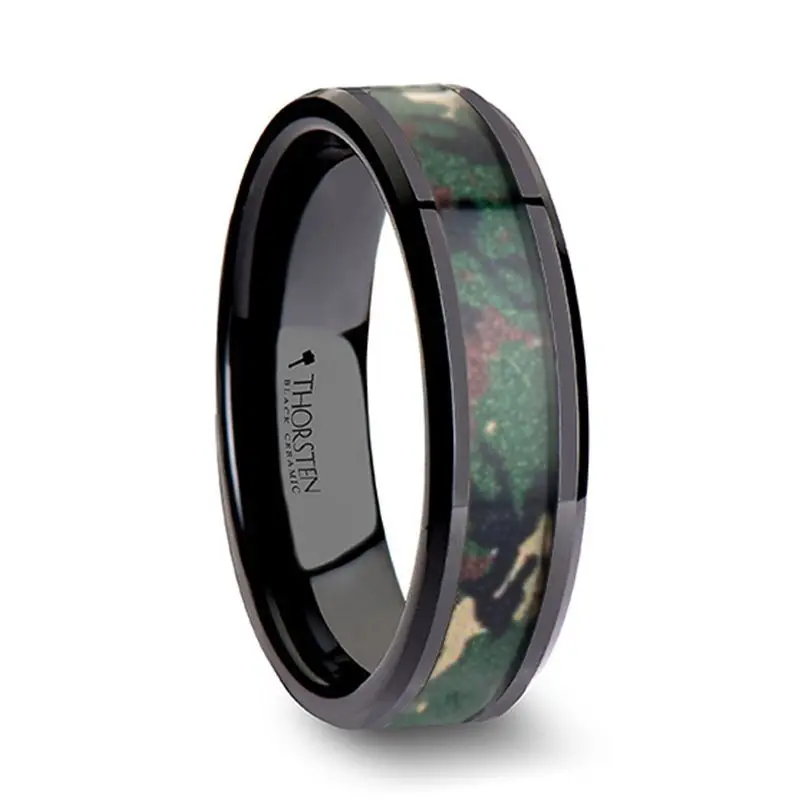 Ranger | Ceramic Ring Real Military Style Jungle Camo 1