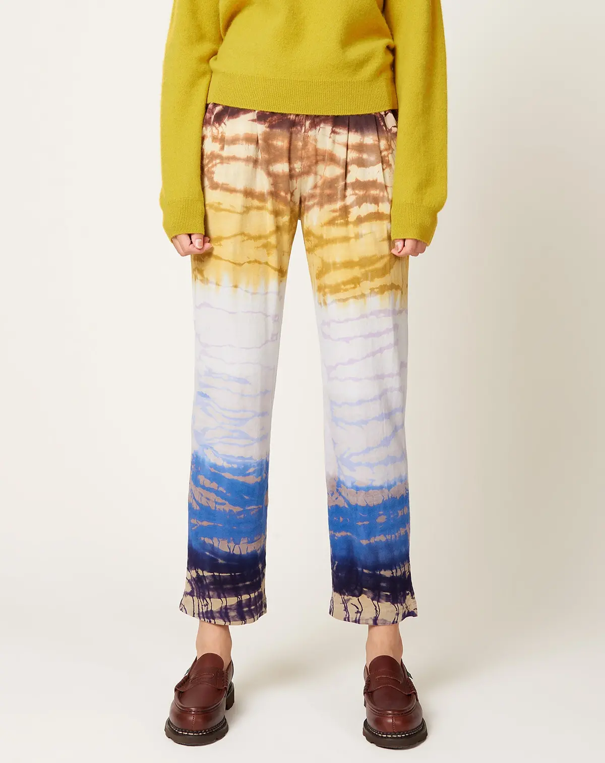 Brooke Pant In Rainbow Hues Tie Dye 1