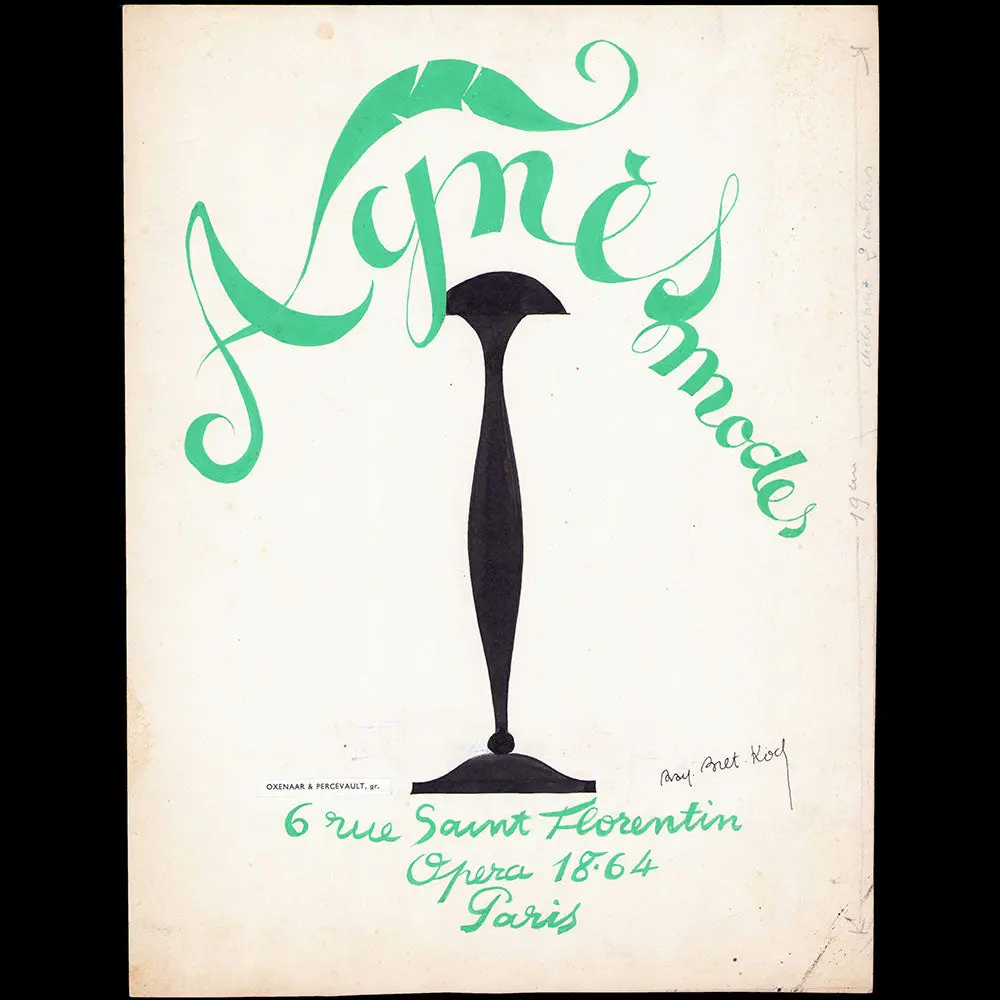 Ray Bret Koch - Agnès Modes, 6 Rue Saint Florentin À Paris (1920S) 1
